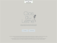 Tablet Screenshot of closdulethe.com